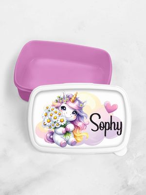Personalised Unicorn Children's Lunch Box