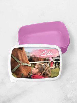 Personalised Girls Photo Children's Lunch Box