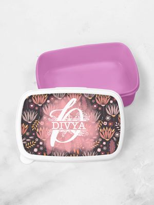 Personalised Floral Children's Lunch Box