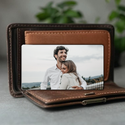 Personalised Photo Metal Wallet Card