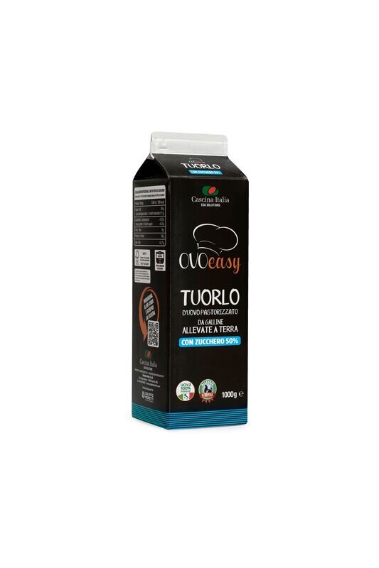 Tuorlo d'uovo zuccherato al 50% da galline allevate a terra (10x1,25kg)