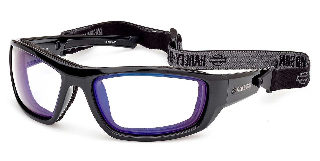 Harley-Davidson® Blaze Ace Light-Adjusting Blue Riding Photochromic Sunglasses