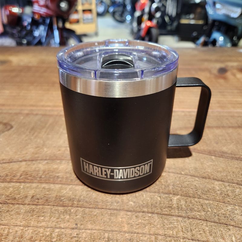 Harley-Davidson® Etched H-D Stainless Steel Travel Mug w/ Lid - 12 oz