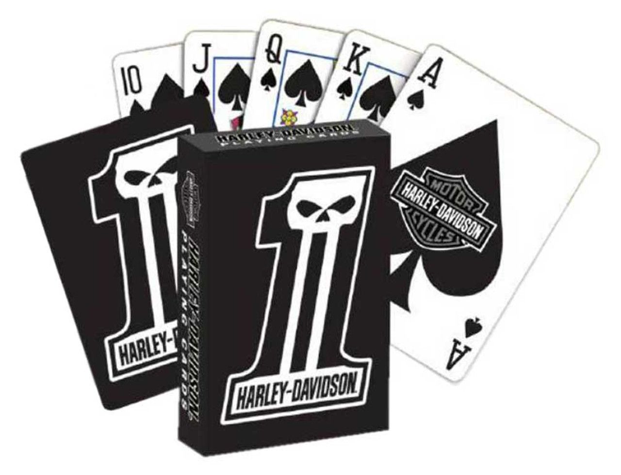 Harley-Davidson® Dark Custom #1 Skull Standard Size Playing Card Deck