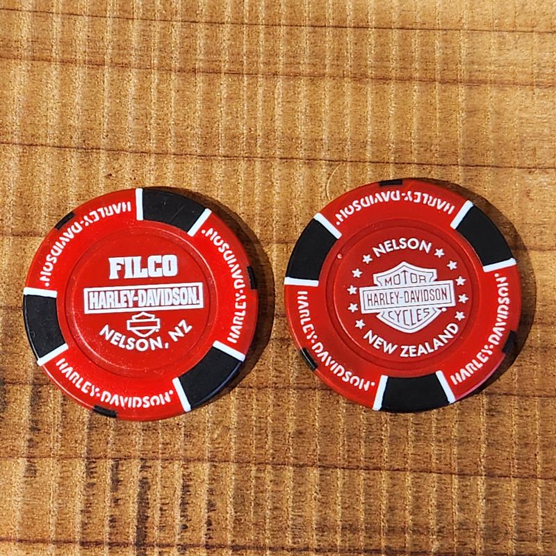Harley-Davidson® FILCO Harley-Davidson® Poker Chip Red &amp; Black CHIP