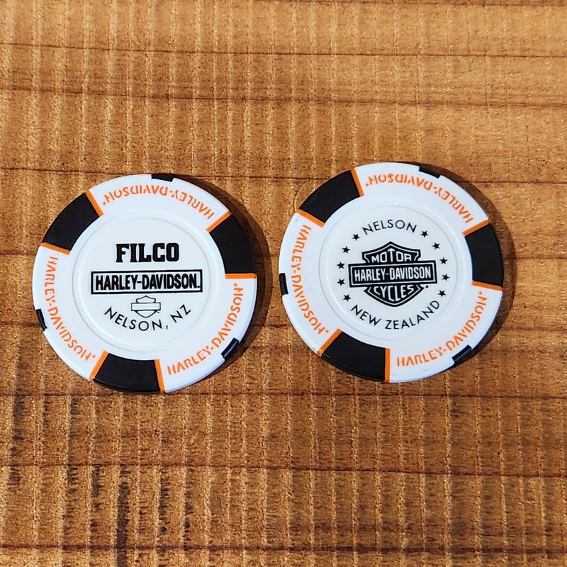 Harley-Davidson® FILCO Harley-Davidson® Poker Chip White&amp; Black CHIP