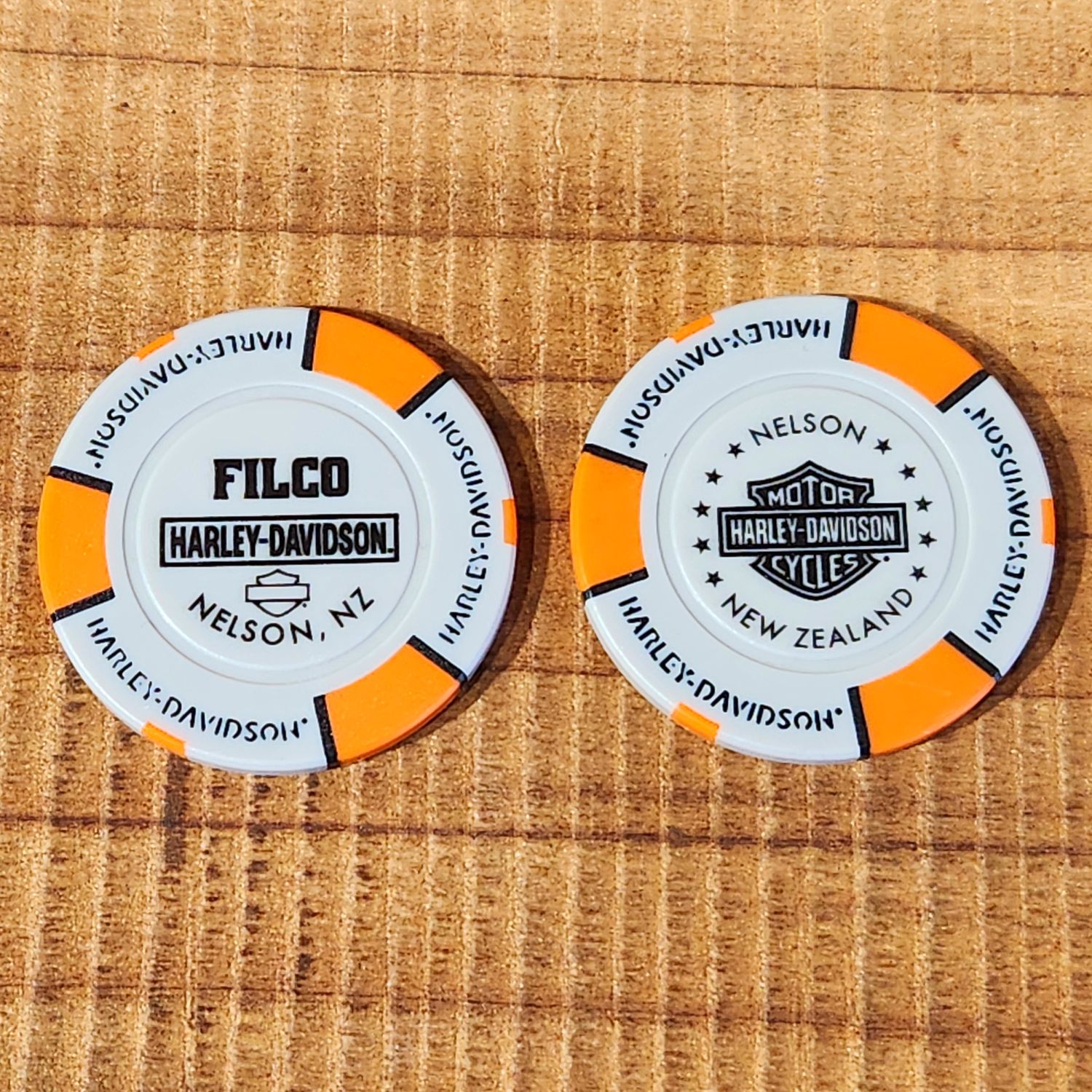 Harley-Davidson® FILCO Harley-Davidson® Poker Chip Grey &amp; Black CHIP