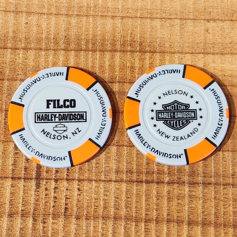 Harley-Davidson® FILCO Harley-Davidson® Poker Chip Grey &amp; Black CHIP