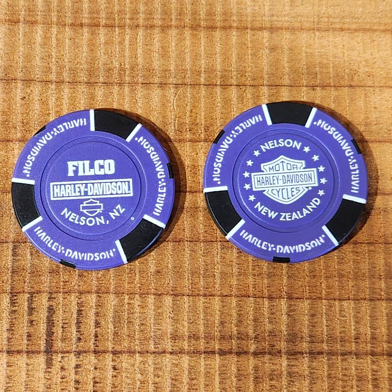 Harley-Davidson® FILCO Harley-Davidson® Poker Chip Purple &amp; Black CHIP
