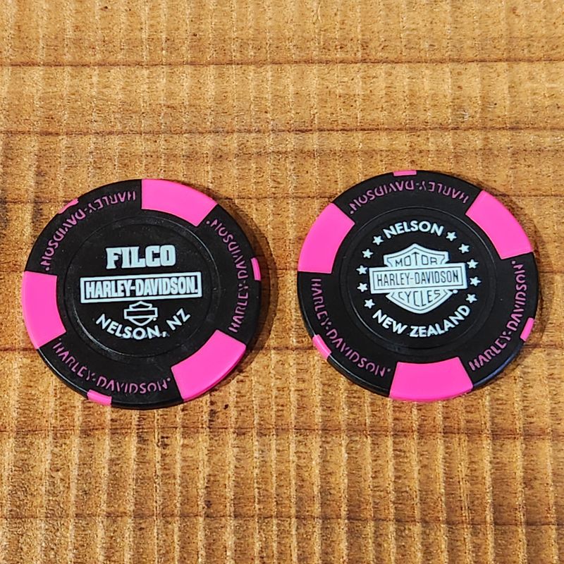 Harley-Davidson® FILCO Harley-Davidson® Poker Chip Black &amp; Pink CHIP