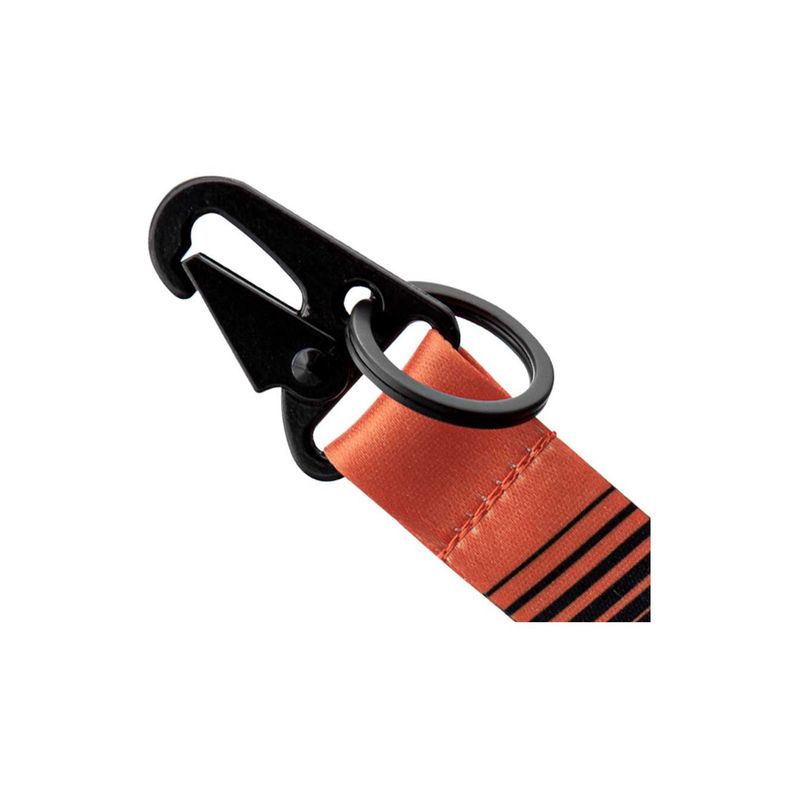 Harley-Davidson® Bold H-D Text Black Wrist Strap Key Chain - Black/Orange