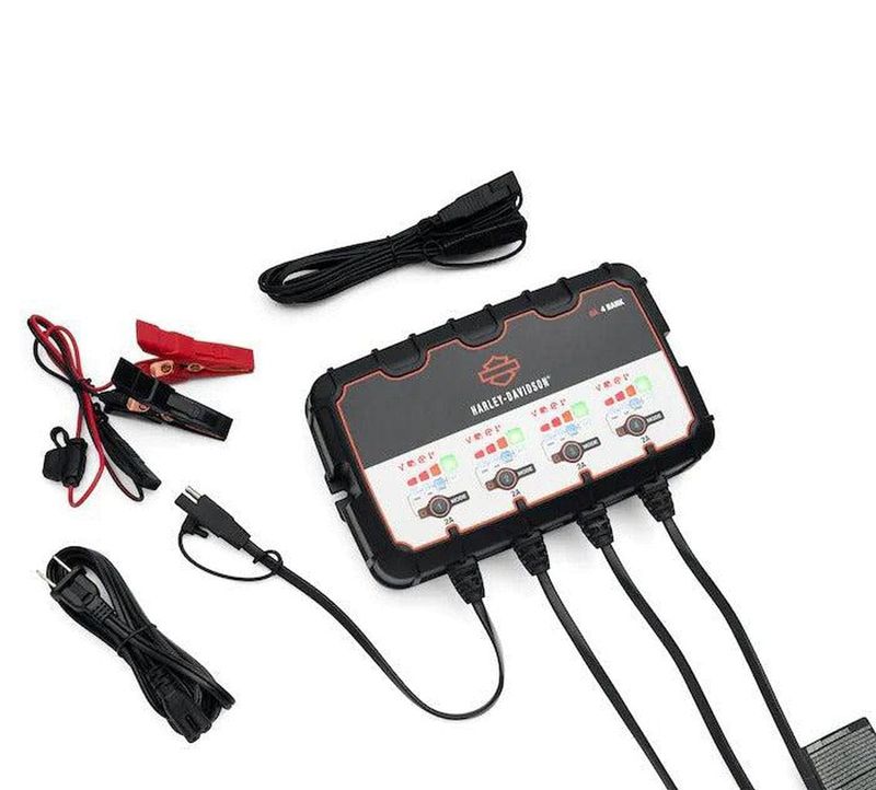 Harley Davidson 2.0 Amp Dual-Mode Battery Charging Station
