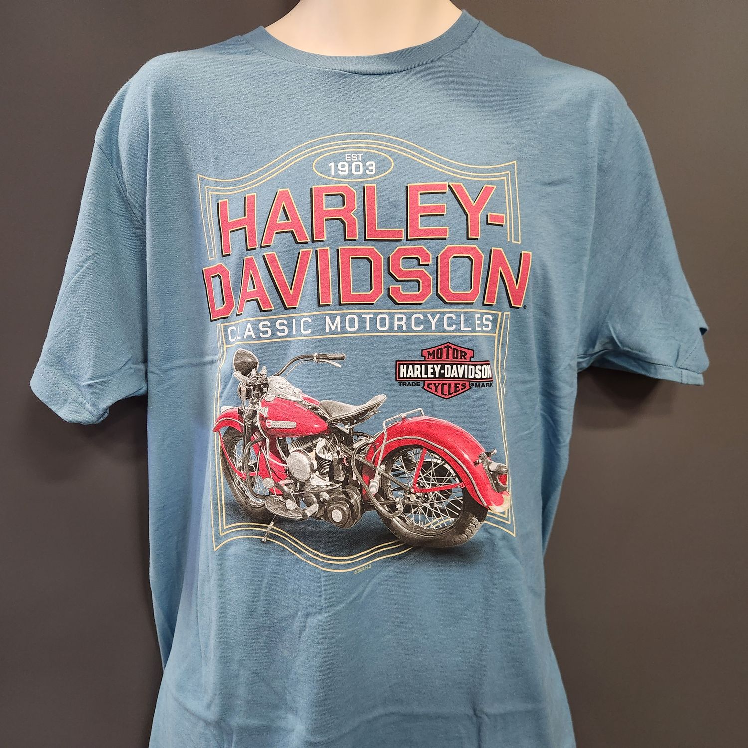 Harley Davidson Dealer Men&#39;s T-Shirt - Bike Border