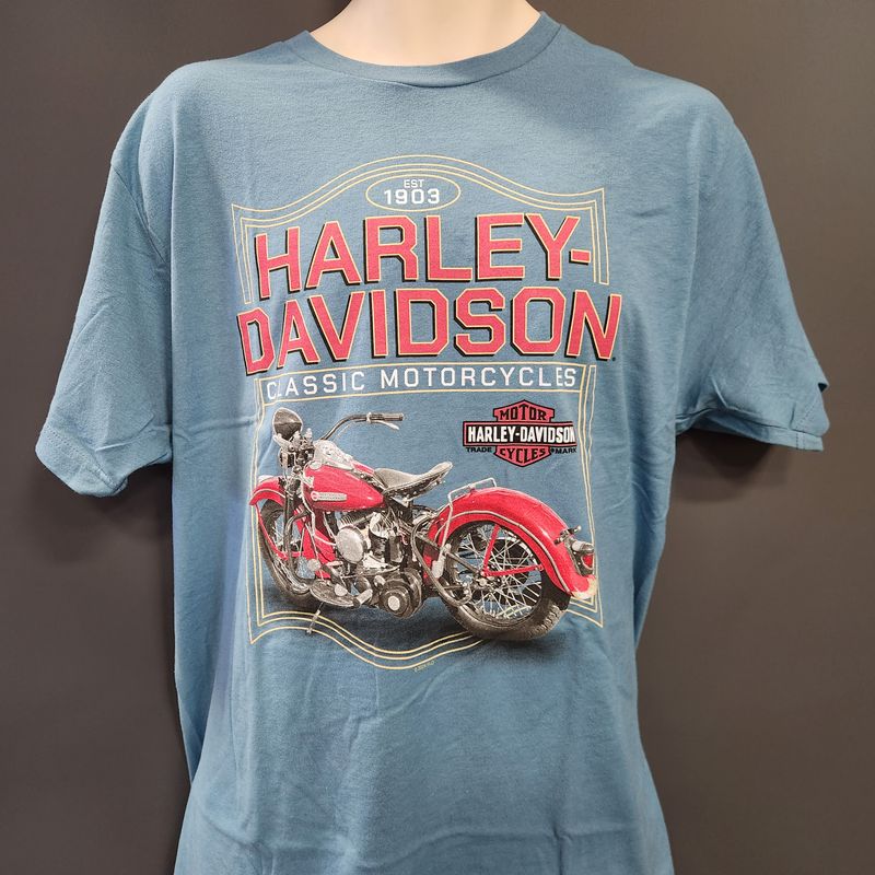 Harley Davidson Dealer Men&#39;s T-Shirt - Bike Border