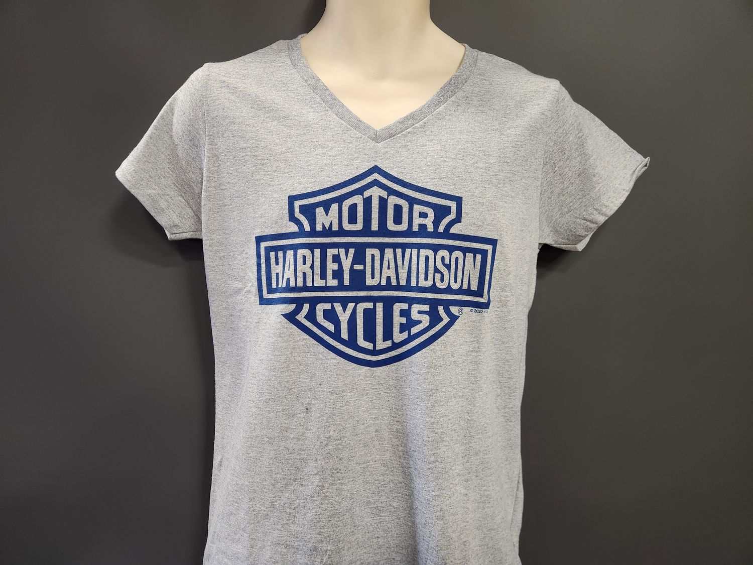 ​Harley Davidson Dealer Women&#39;s T-Shirt - &#39;B&amp;S on Grey&#39;