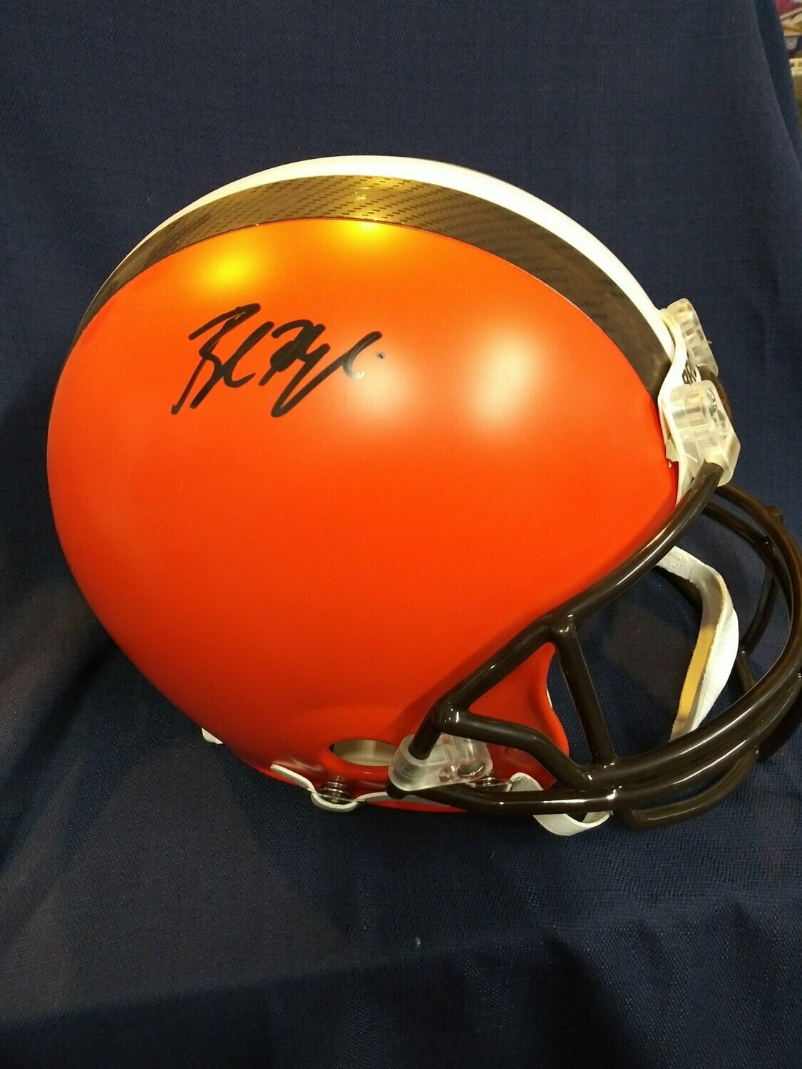 Baker mayfield signed mini 2024 helmet