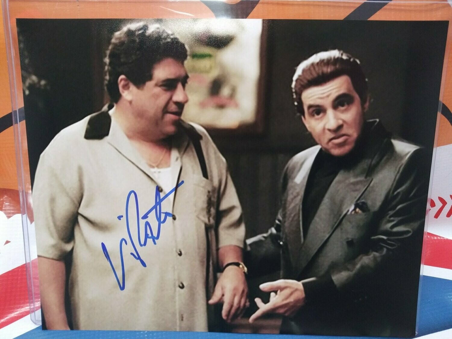 VINCENT PASTORE SOPRANOS "BIG PUSSY"SIGNED 8X10 PHOTO HOF COA