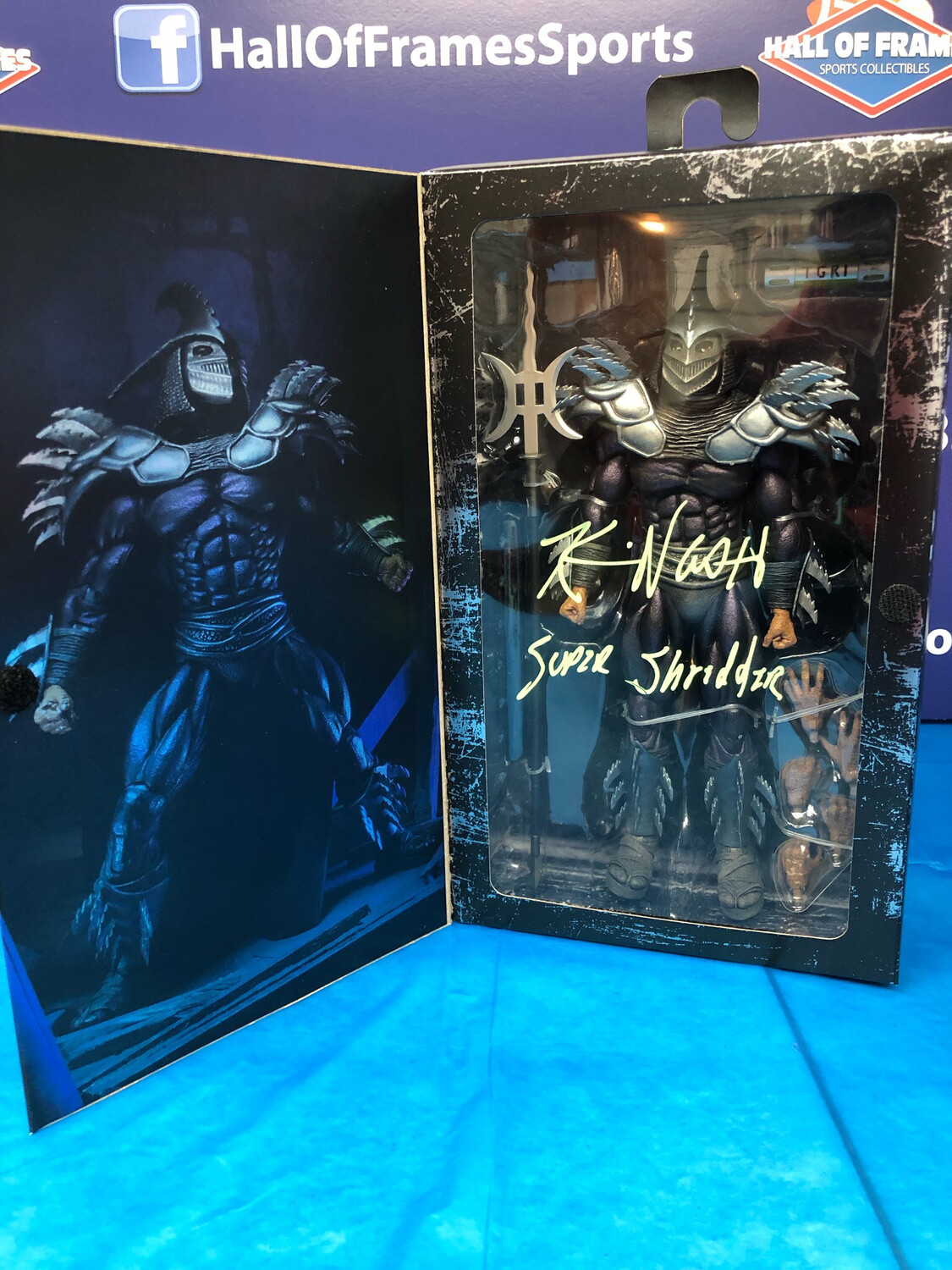 KEVIN NASH SIGNED SUPER SHREDDER FIGURE TEENAGE MUTANT NINJA TURTLES