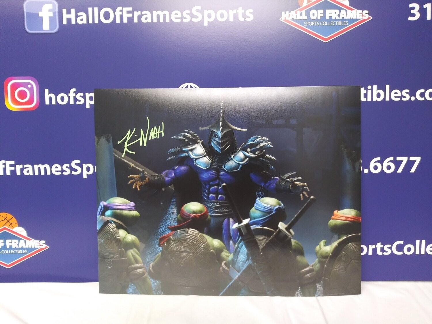 KEVIN NASH SIGNED SUPER SHREDDER TMNT 11X14 PHOTO WWE/WCW