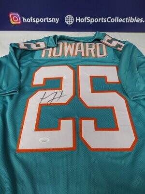 Miami Dolphins Xavien Howard Autographed Pro Style Teal Jersey JSA  Authenticated