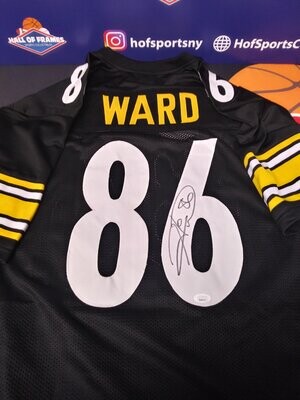 Hines Ward Autographed Signed 16X20 Pittsburgh Steelers Football Photo JSA  Itp