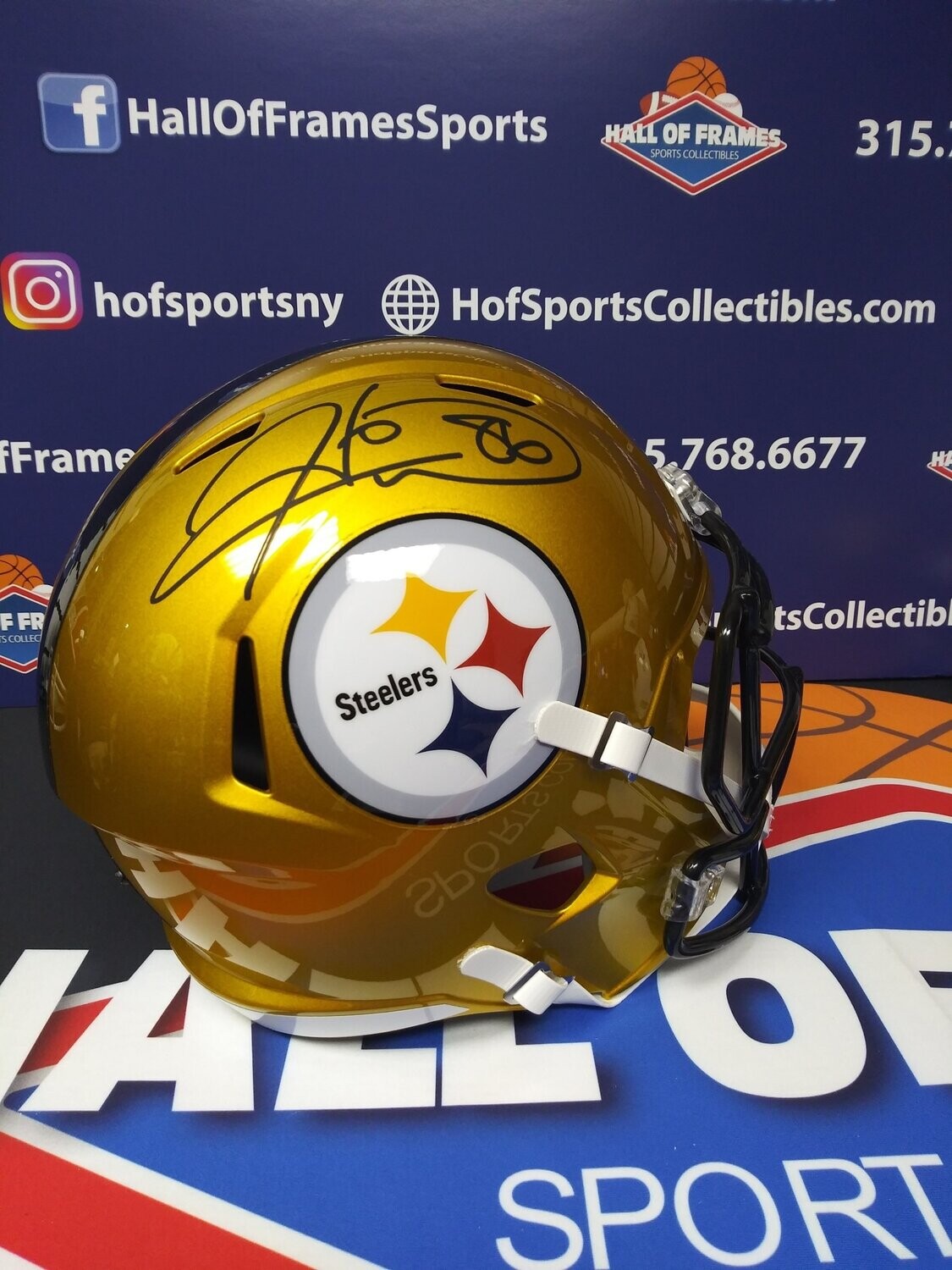 Hines Ward Pittsburgh Steelers #86 Signed Full Size Authentic Helmet Jsa