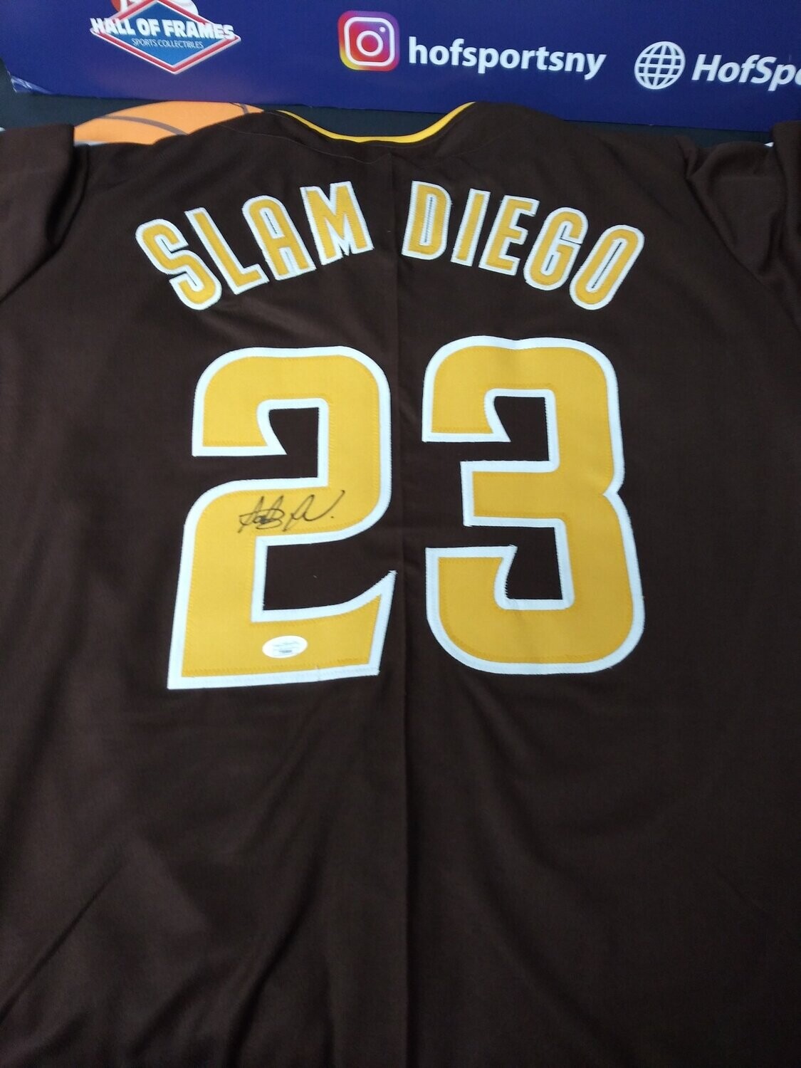 Fernando Tatis Jr. Signed Custom Brown Slam Diego Baseball Jersey
