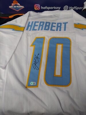 Justin Herbert Los Angeles Chargers Unsigned Powder Blue Jersey