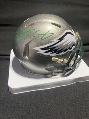 Zach Ertz Autographed Signed Philadelphia Eagles Chrome Mini Helmet Jsa Coa