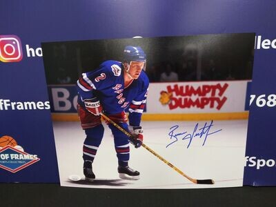 Brian Leetch Signed Poster NY Rangers Autograph Hockey HOF 2009 Inscription  JSA