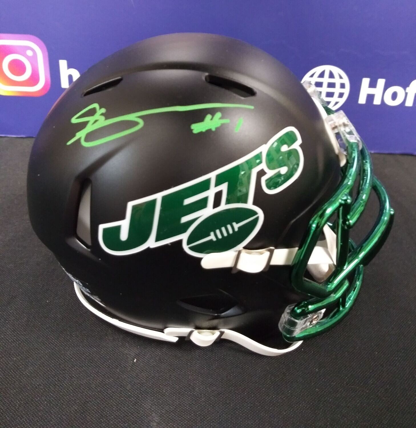jets all black helmet