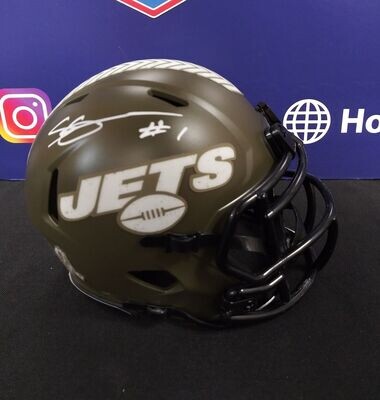 SAUCE GARDNER SIGNED NY JETS FLASH MINI HELMET - BECKETT