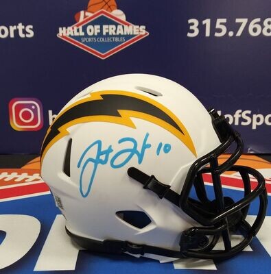 LADAINIAN TOMLINSON Signed Los Angeles Chargers Eclipse NFL Mini Helmet  Beckett