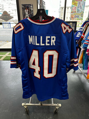 VON MILLER BILLS SEWN STITCHED WHITE JERSEY SIZE MENS XL