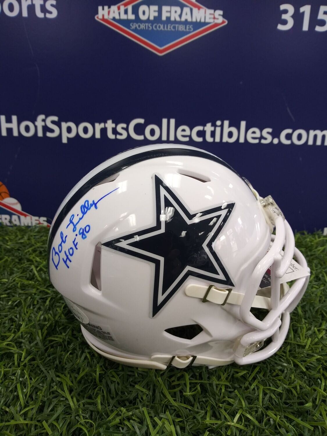 Bob lilly best sale autographed mini helmet