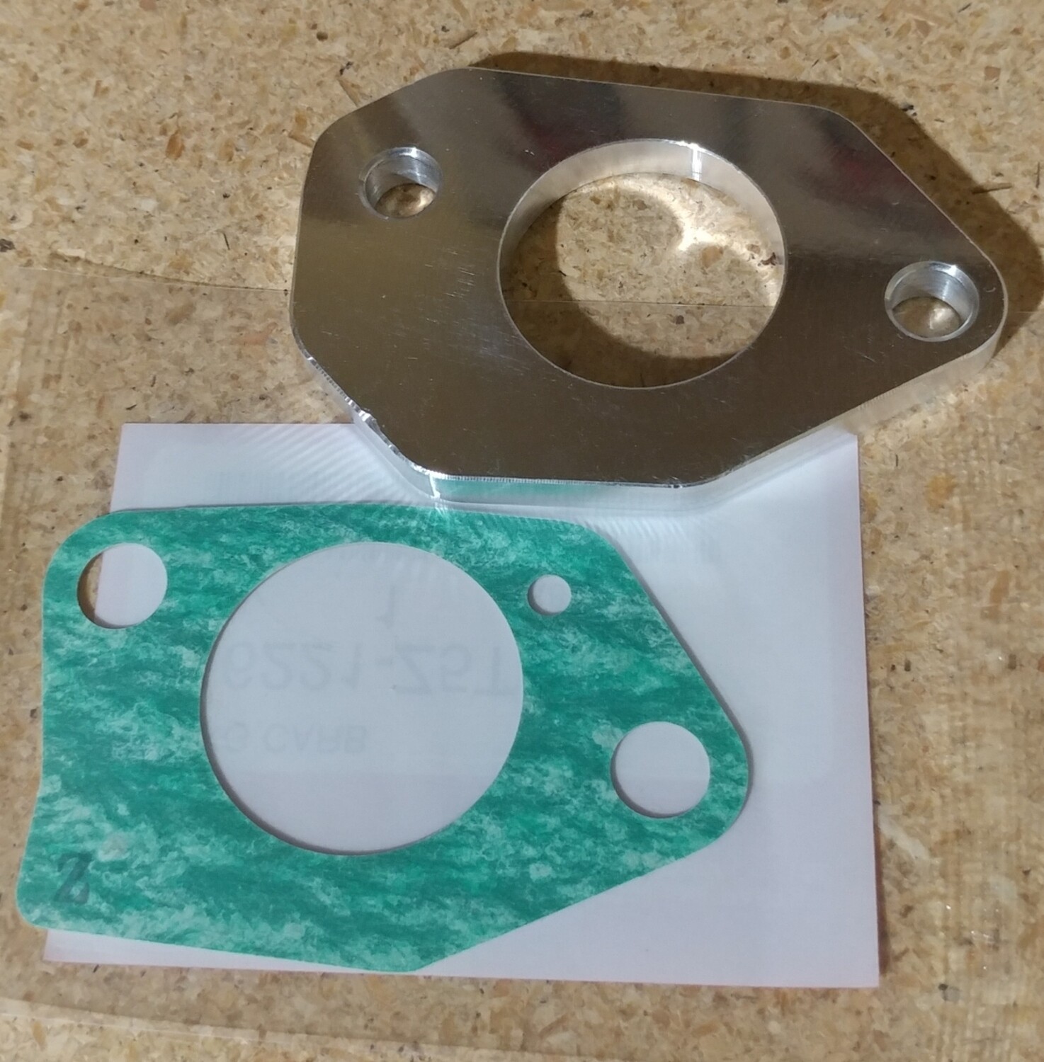 GX390 carb adapter isolation plate