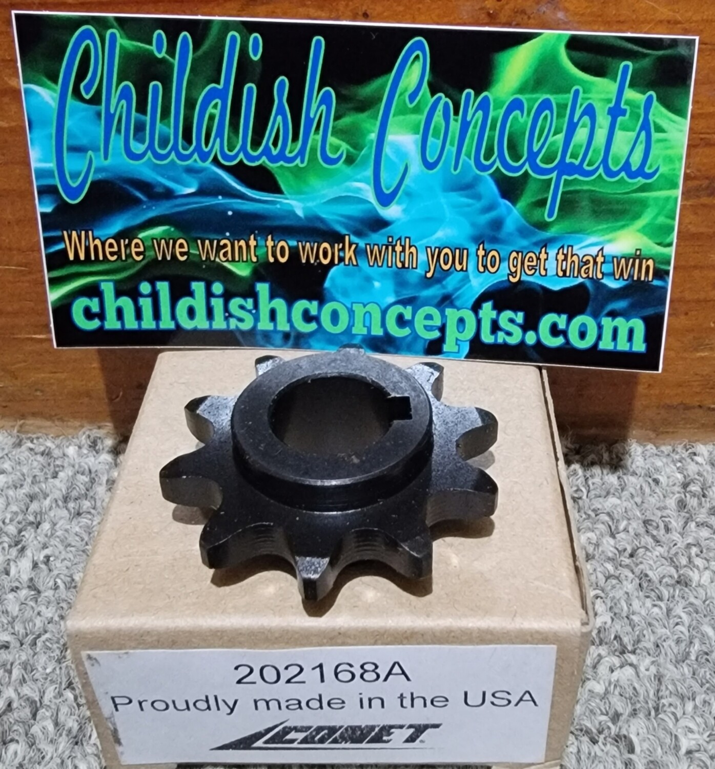 10 tooth genuine comet 40/41/420 sprocket 202168A