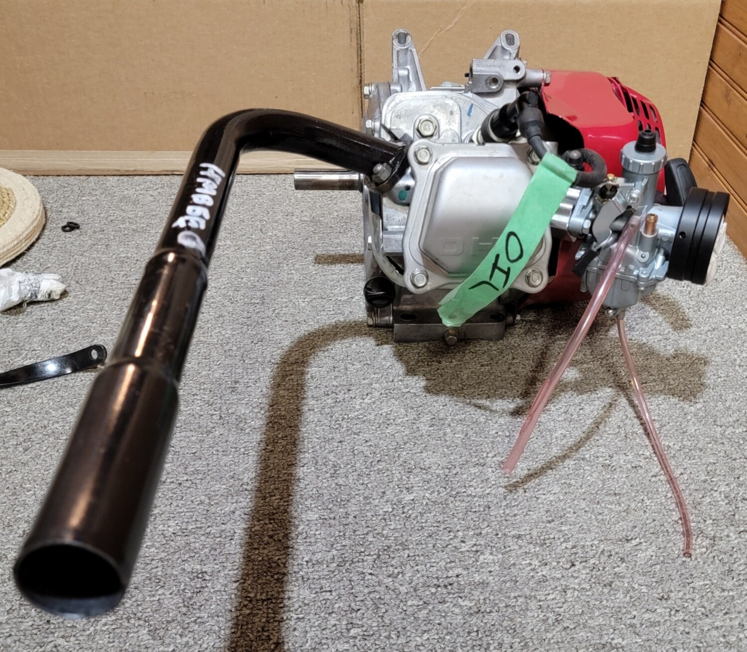 Side exit mini bike HMBSE6 pipe
