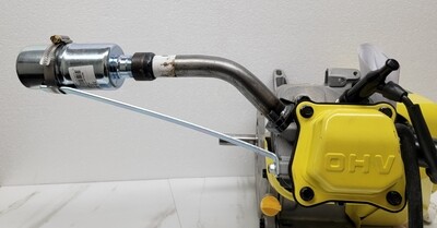 Mud motor header kit with muffler (small block china engine)