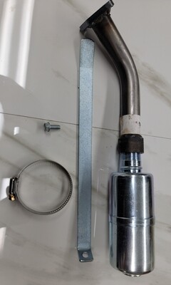 Mud motor header kit with muffler (small block china engine)