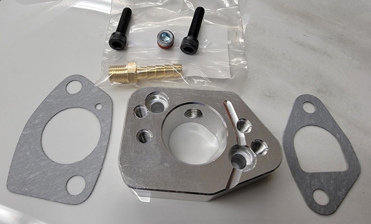 GX390 carb adapter plate (15 deg NR style)