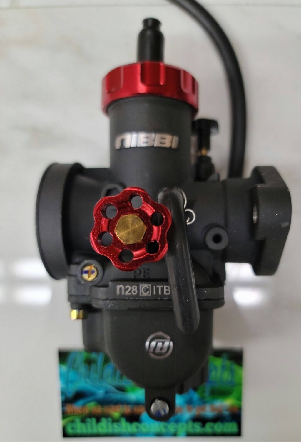 Nibbi 28mm round slide (PE28YJFL) carburetor (flange mount)