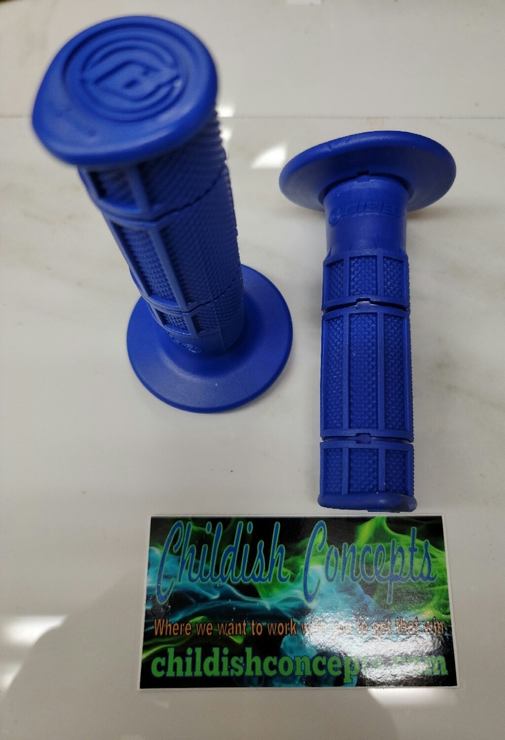 Blue Handle bar grips