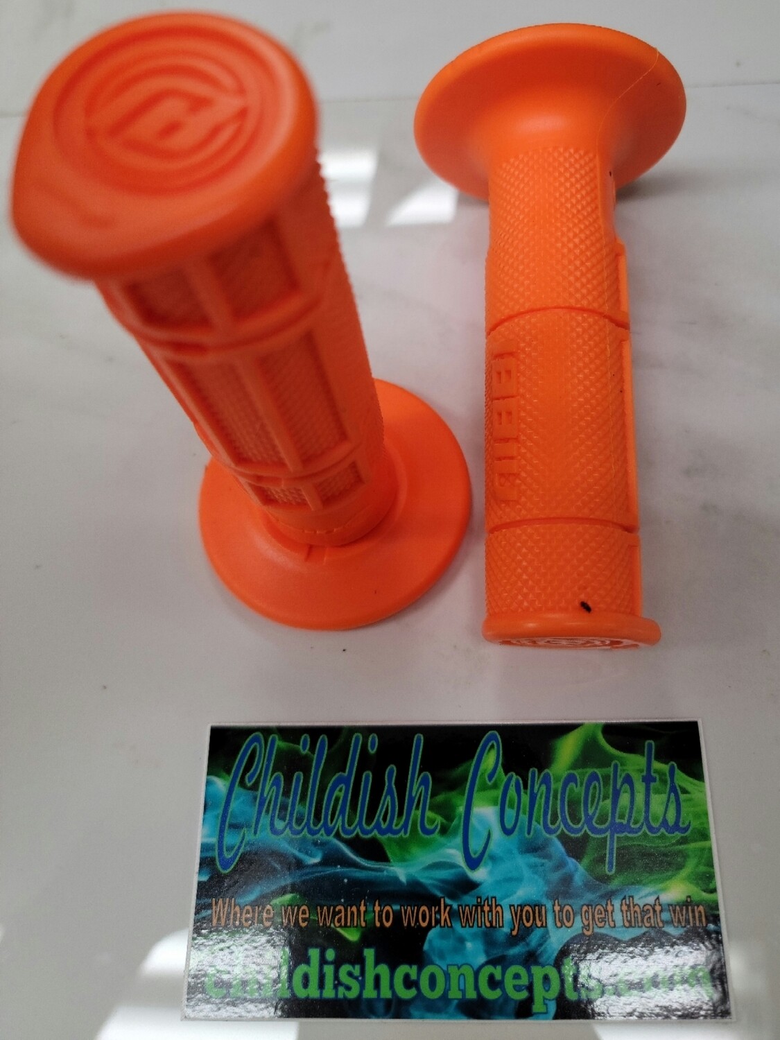 Orange Handle bar grips
