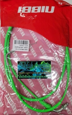 Green 71" Nibbi Throttle Cable YMX-PE/PWK