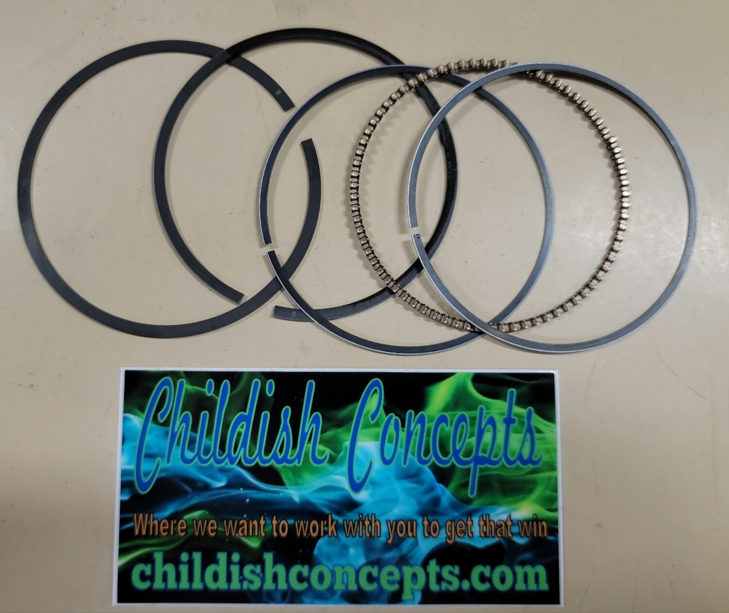 212 cc 70mm (2.756&quot; dish piston) Rings