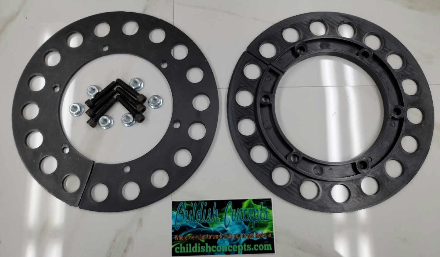 Plastic sprocket chain guard (w/hardware)