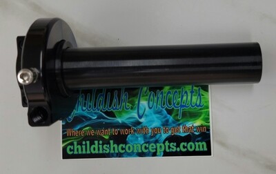 Twist Throttle (aluminum construction) Black