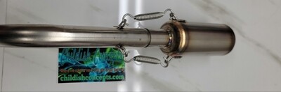 Stainless side exit pipe/muffler combo