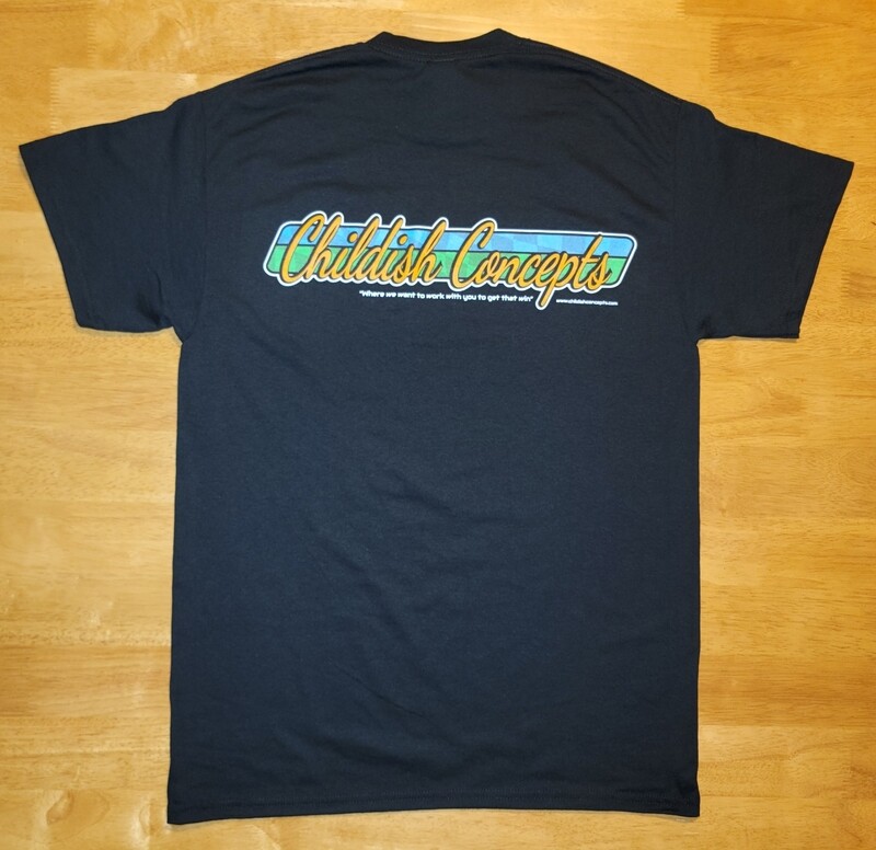 Black small Childish Concepts T shirt